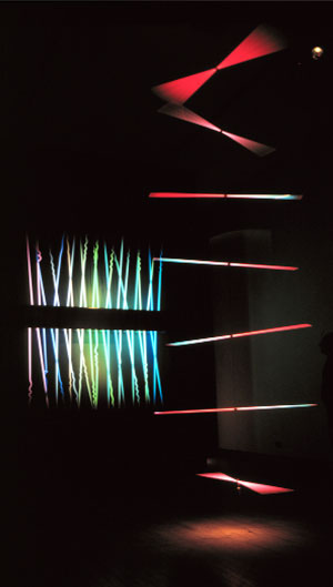 city lights from space. and colors of city lights